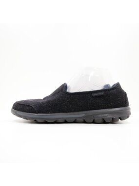 Skechers GoWalk Compose Black Wool Lightweight Comfort Slip On Flats - 9.5
